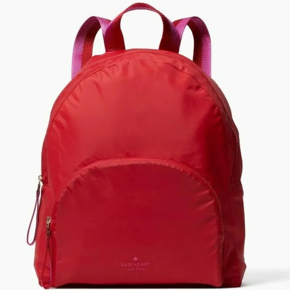 Kate Spade Red Packable Nylon Backpack